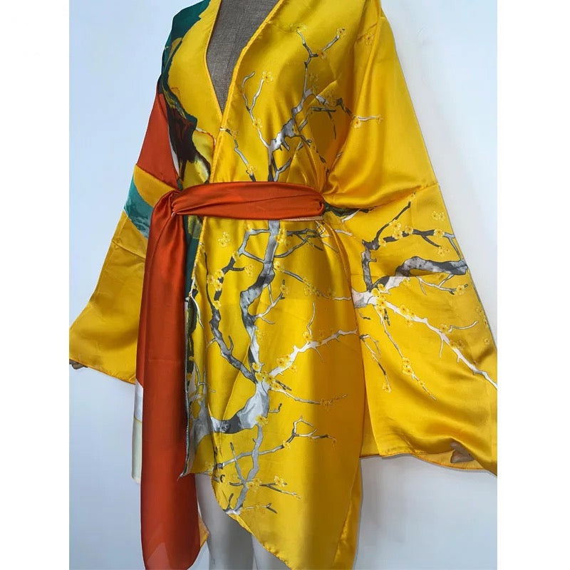 Women's Short Kimono Robe – All Inclusive Beach Cover Up