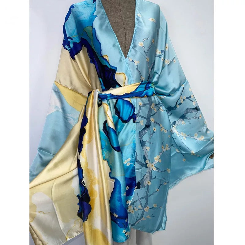 Women's Short Kimono Robe – All Inclusive Beach Cover Up