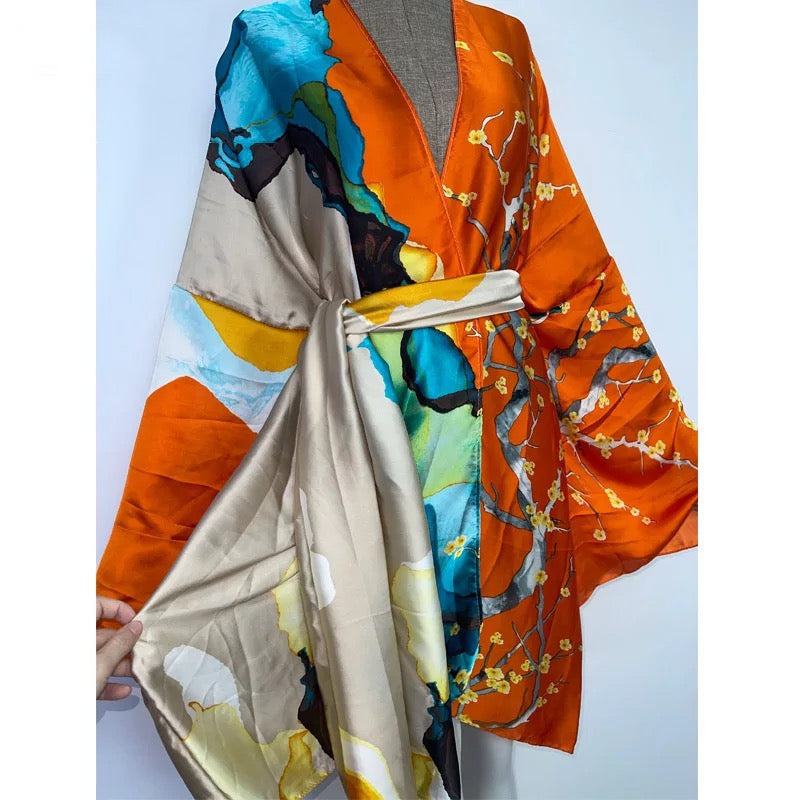 Women's Short Kimono Robe – All Inclusive Beach Cover Up